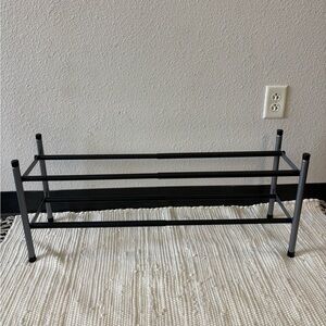 Black and Gray Shoe Rack